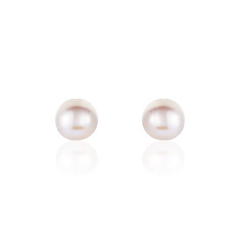 Damen Perlenohrringe Gold 375 Zuchtperle 6-6,5mm - Ohrstecker Damen | OROVIVO