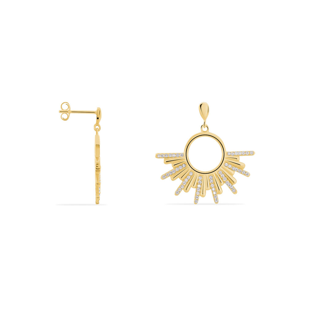 Boucles D'oreilles Plaque Or Adena - Spannringe Damen | OROVIVO