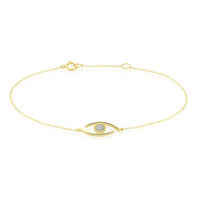 Bracelet Irlana Or Jaune Diamant - Spannringe Damen | OROVIVO