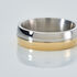 BOND Unisex Ring Edelstahl Bicolor Gold/Silber B 6 mm