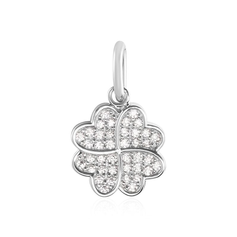 KALLIE Damen Anh&auml;nger Silber 925 Zirkonia Wei&szlig; 0,02 ct Stern - Schmuckanh&auml;nger Damen | OROVIVO