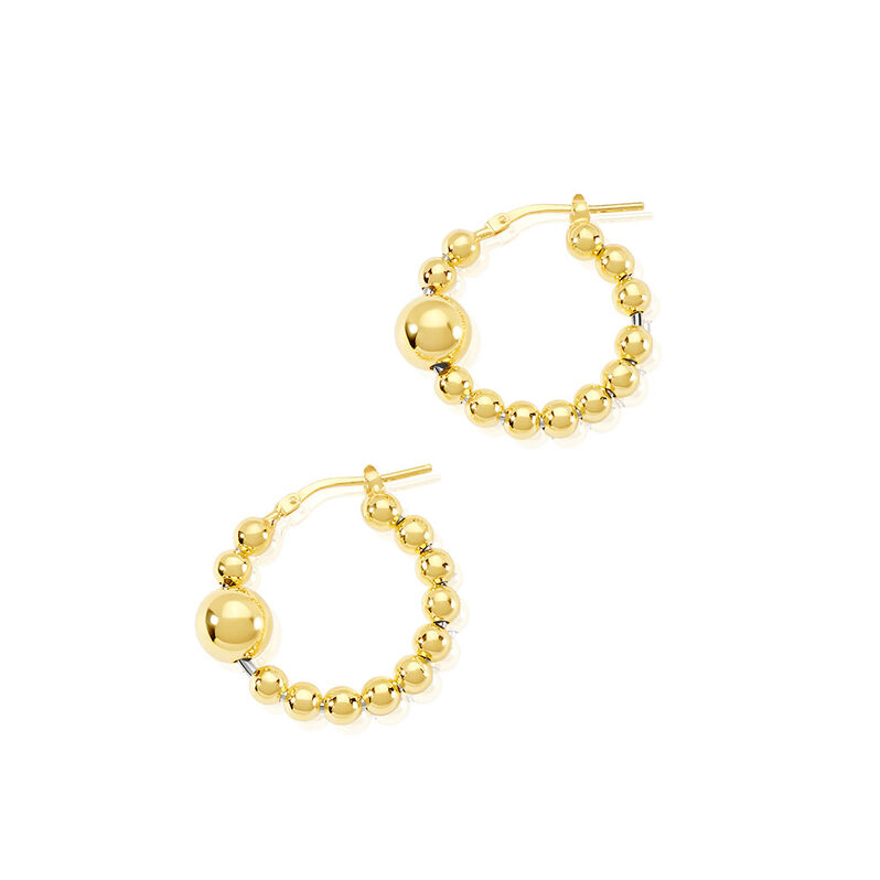 BAILEE Damen Creolen Silber vergoldet 925 Ball - Creolen Damen | OROVIVO