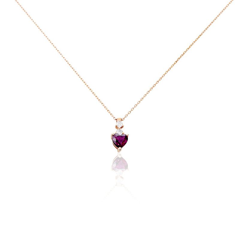 Collier Or Rose Samanta Rhodolite - Spannringe Damen | OROVIVO