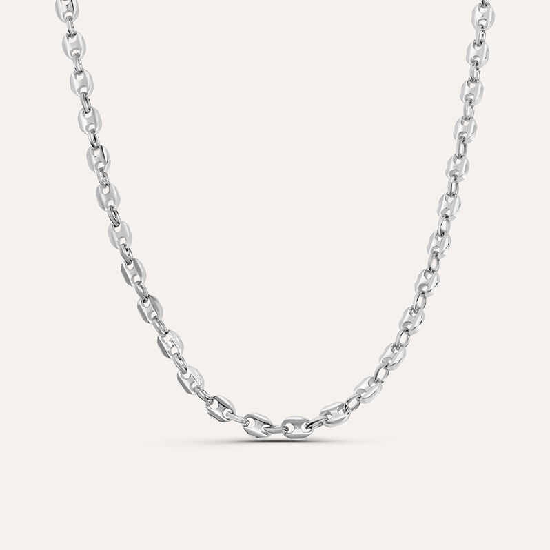 Catena Gentleman Argento Rodiato - Spannringe Herren | OROVIVO