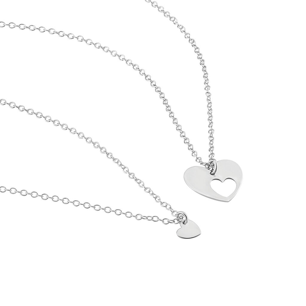 NAOMIE Damen Collier Silber 925 Herz B 1,5 mm