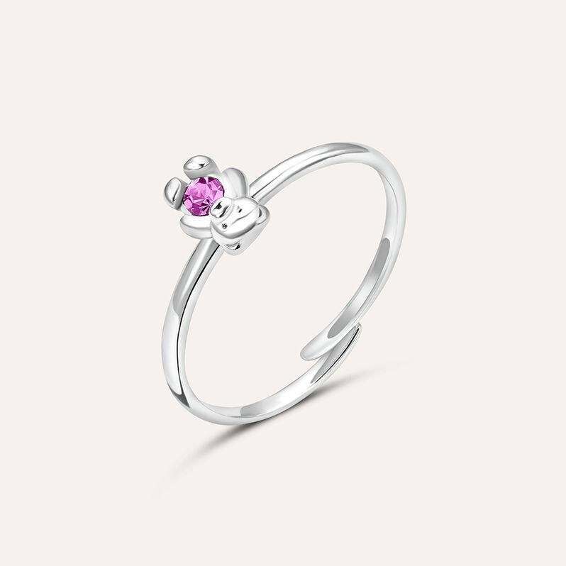 Anello Fantasia Silver Baby Argento Rodiato Cubic Zirconia - Spannringe Kinder | OROVIVO