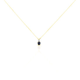 Damen Halskette Gold 375 Bicolor Saphir Diamanten - Ketten mit Anhänger Damen | OROVIVO
