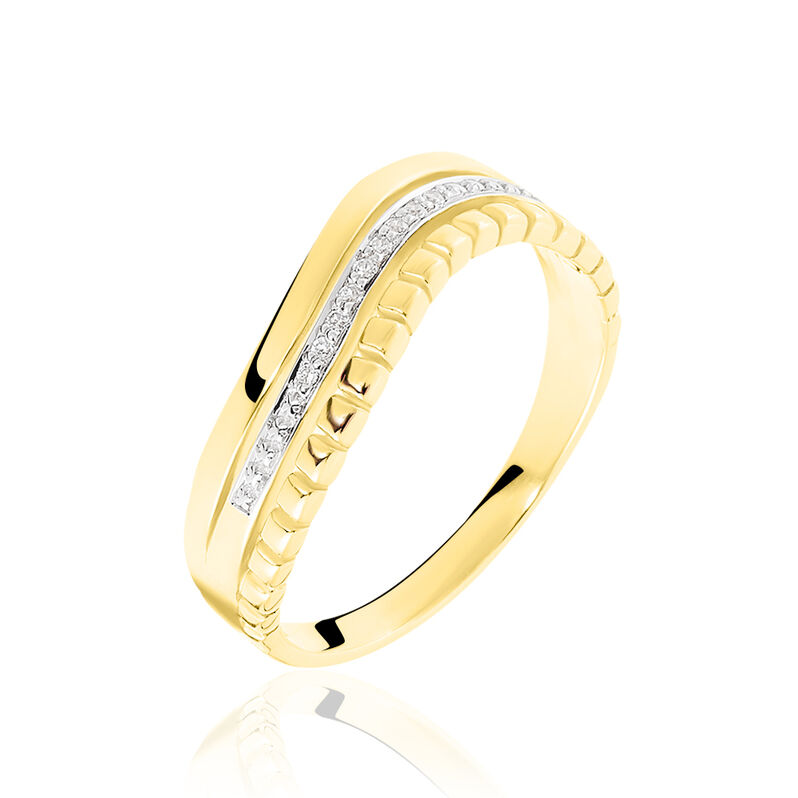 Bague Or Jaune Diamant - Spannringe Damen | OROVIVO