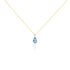 EVITTA Damen Collier Silber vergoldet 925 Andere Steine Blau 3,7 ct
