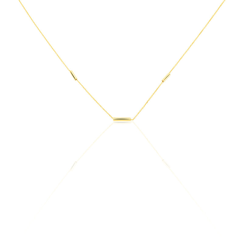 Collier Or Jaune Chloee Forme Tube - Spannringe Damen | OROVIVO