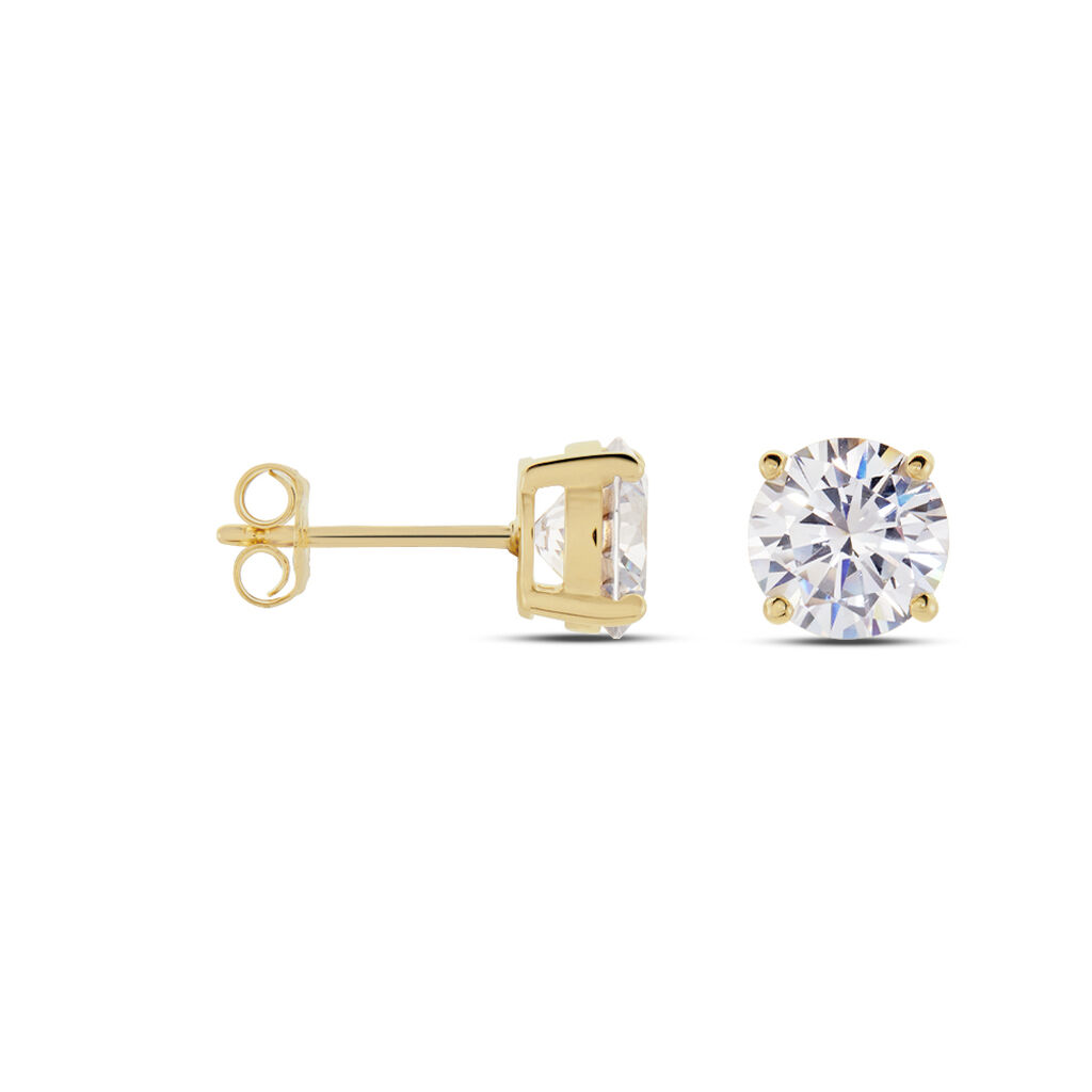 Damen Ohrstecker 18 Karat vergoldet Zirkonia Mascha - Ohrstecker Damen | OROVIVO