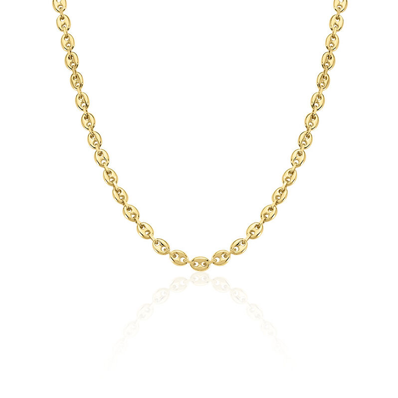 KOFI Damen Collier Silber vergoldet 925 B 3,8 mm - Halsketten Damen | OROVIVO