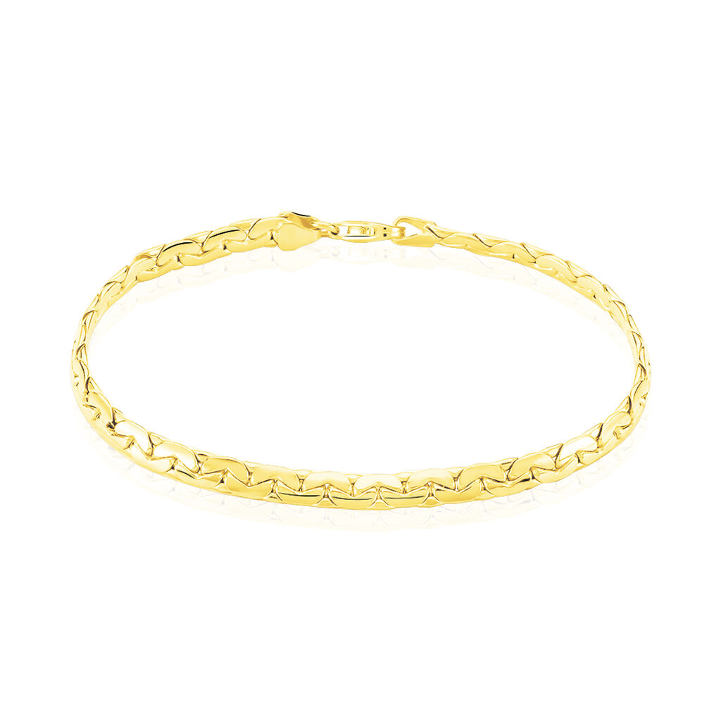 Bracelet Ivy Maille Haricot Or Jaune - Spannringe Damen | OROVIVO