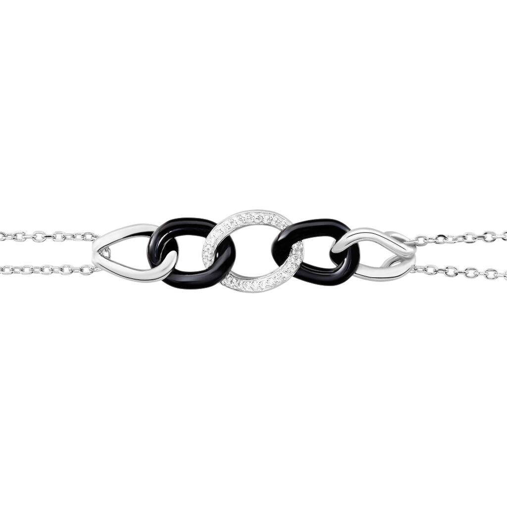 Bracelet Argent Et Céramique - Spannringe Damen | OROVIVO