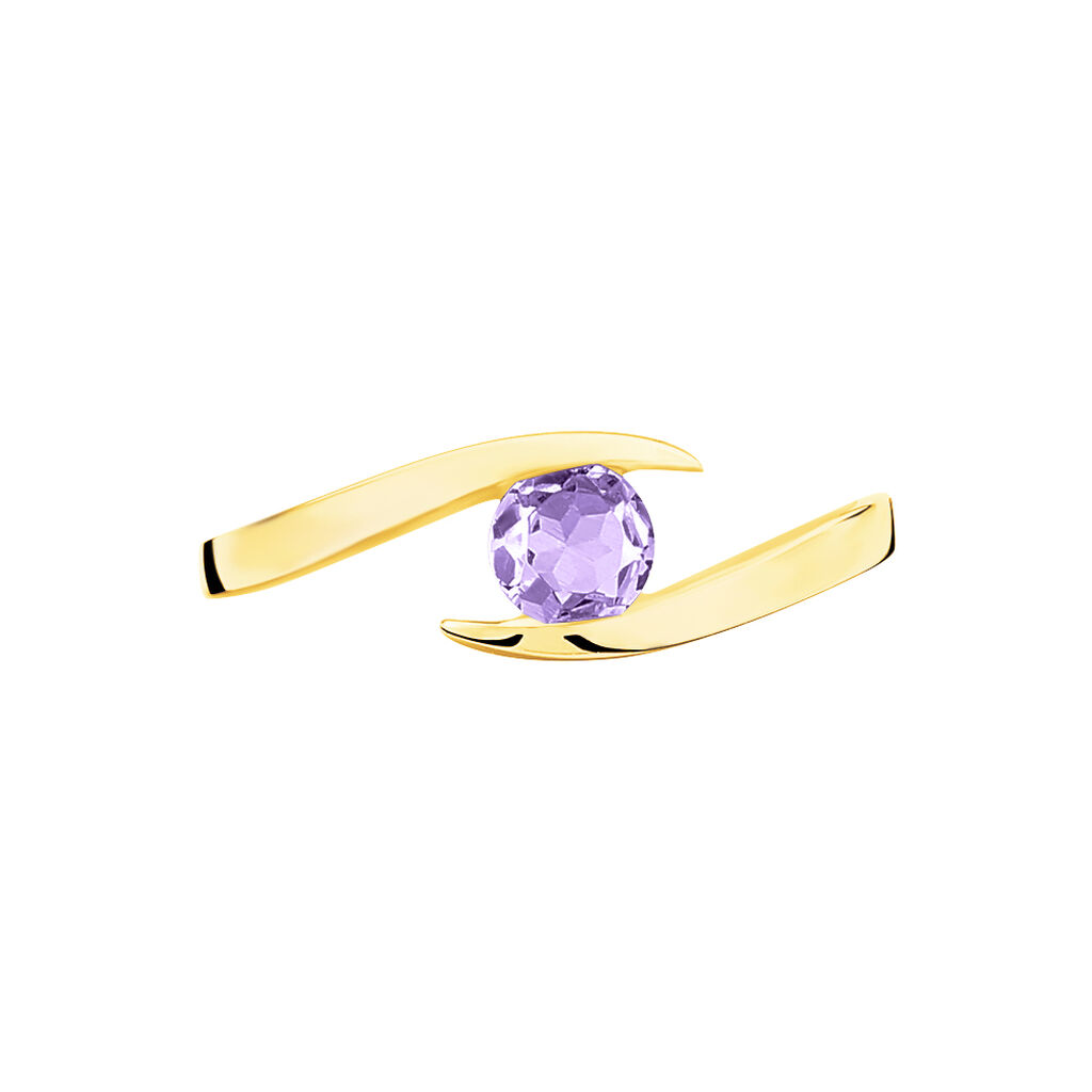 Bague Tiphaine Or Jaune Amethyste - Spannringe Damen | OROVIVO