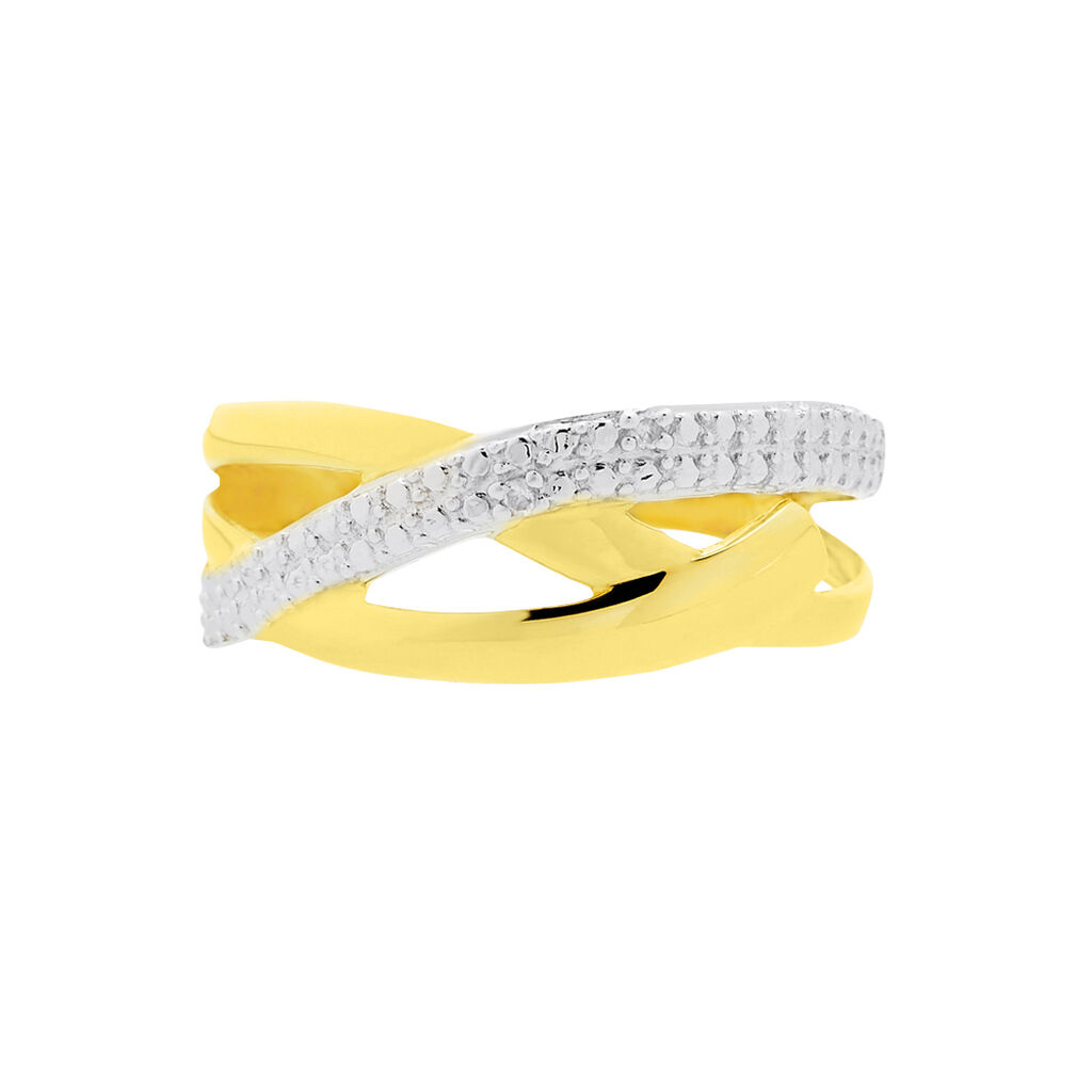 Bague Nuccia Or Bicolore Diamant - Spannringe Damen | OROVIVO