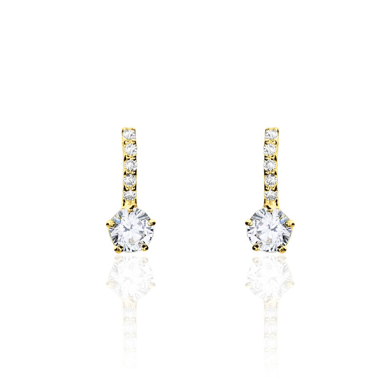 Damen Ohrstecker Gold 375 Zirkonia - Ohrstecker Damen | OROVIVO