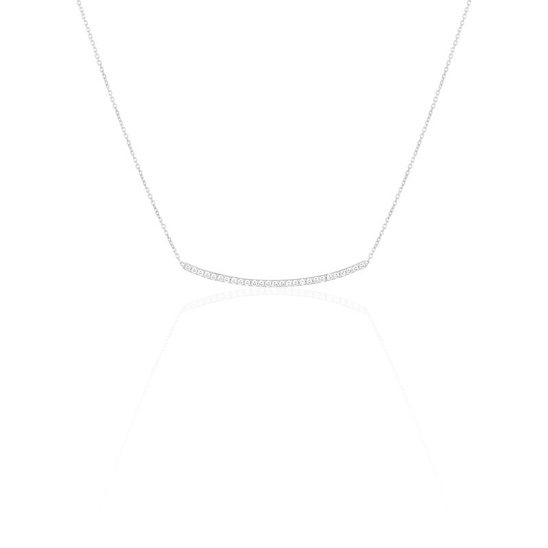 Collier Lysandreae Or Blanc Oxyde De Zirconium - Spannringe Damen | OROVIVO