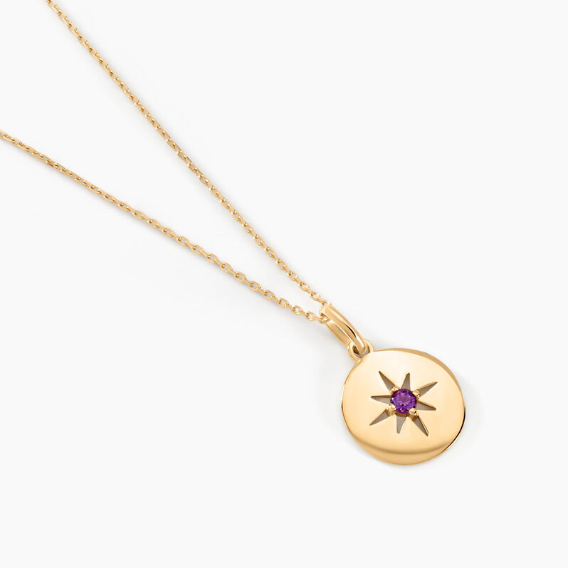 Collier Stu Or Jaune Améthyste - Spannringe Damen | OROVIVO
