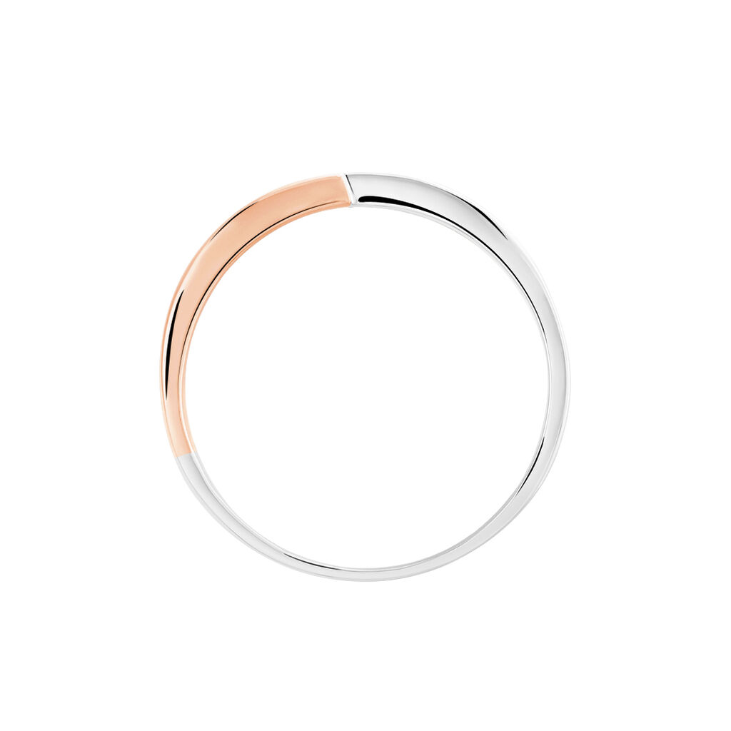 Damenring Gold 333 Bicolor Diamanten 0,1ct Saca - Ringe mit Stein Damen | OROVIVO