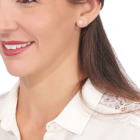 Damen Ohrstecker Gold 375 Zirkonia  - Ohrstecker Damen | OROVIVO