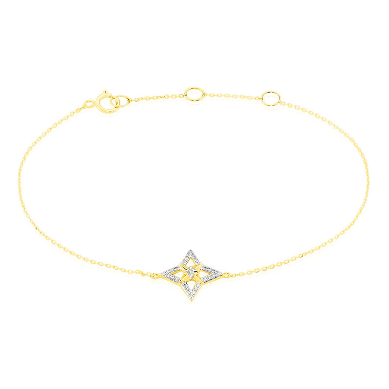 Bracelet Aryanne Or Jaune Diamant - Spannringe Damen | OROVIVO