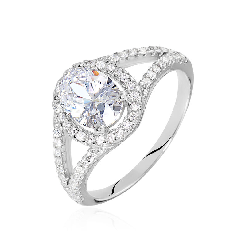 Anello Silver Elegance Argento Rodiato Cubic Zirconia - Spannringe Damen | OROVIVO