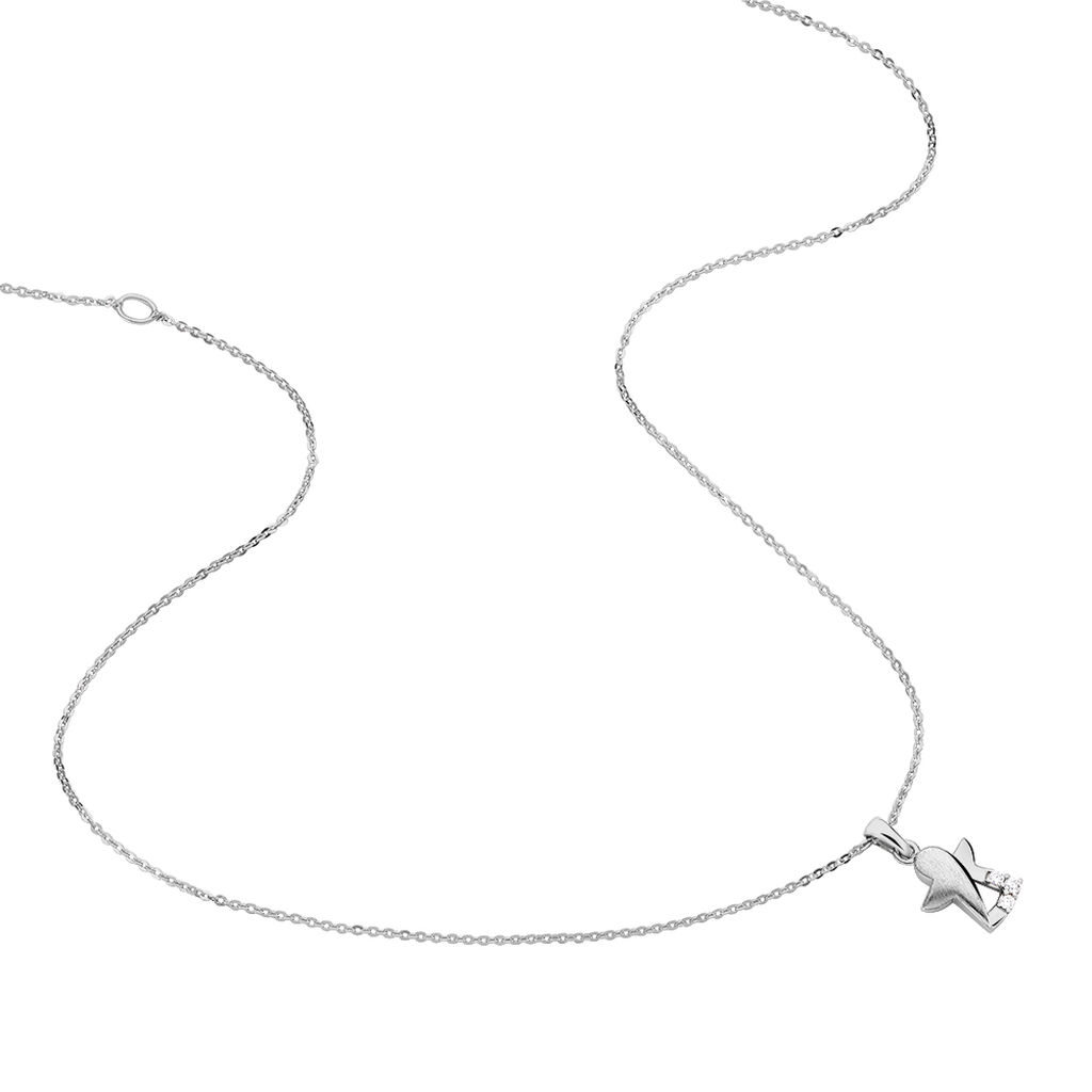 Kinder Halskette Silber 925 Zirkonia Engel - Halsketten Kinder | OROVIVO