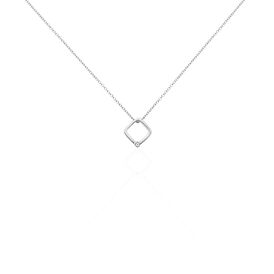Damen Halskette Silber 925 Diamant 0,003ct - Ketten mit Anhänger  | OROVIVO