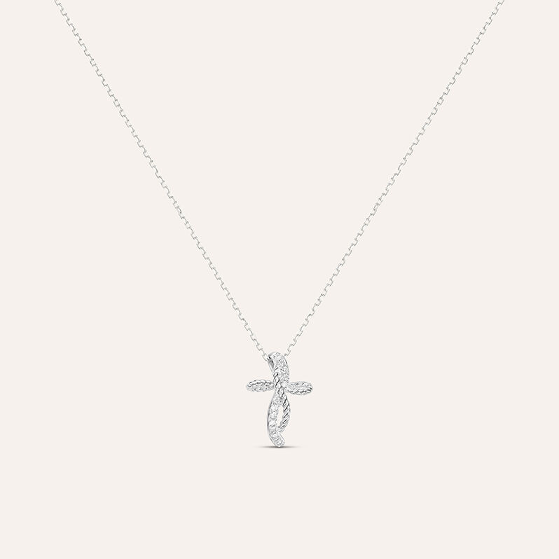 Collana Sophia Oro Bianco Diamante - Spannringe Damen | OROVIVO