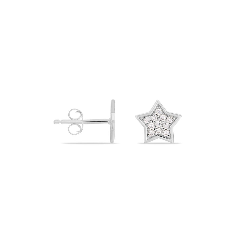 Damen Ohrstecker Silber 925 Zirkonia Stern - Ohrstecker Damen | OROVIVO