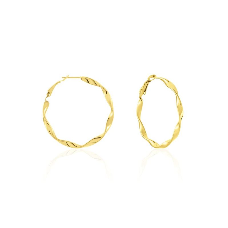 Damen Creolen Edelstahl vergoldet - Creolen Damen | OROVIVO