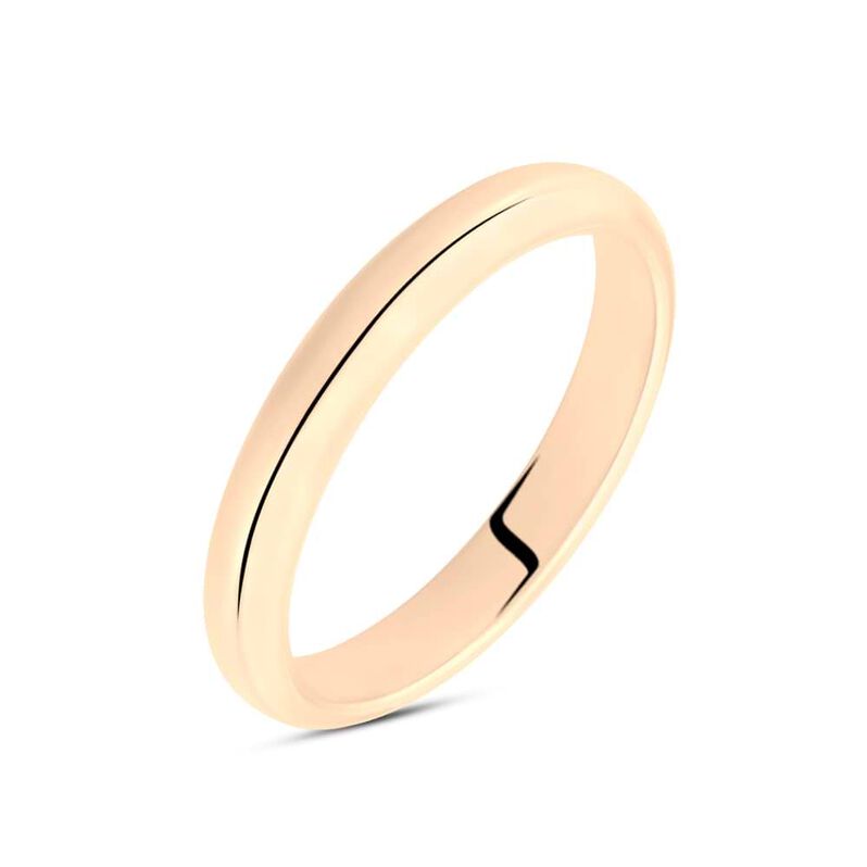Fede Classica Leggera 3.6 mm Oro Rosa - Spannringe Unisex | OROVIVO