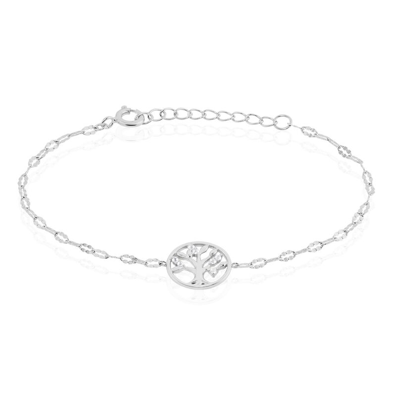 Bracelet Larrie Argent Rhodié Oxyde De Zirconium - Spannringe Damen | OROVIVO