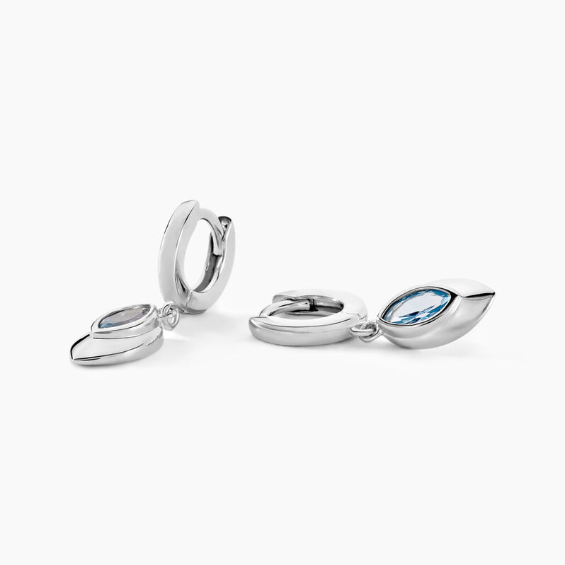 Créoles Duchesse Argent Weiss Oxyde De Zirconium - Spannringe Damen | OROVIVO