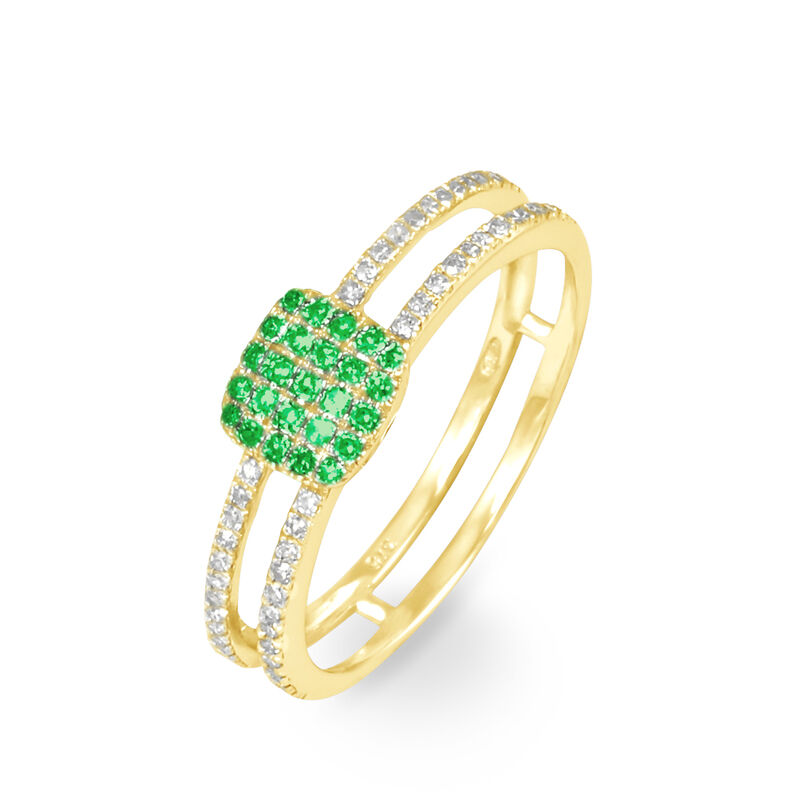 Bague Aude Or Jaune Grenat Et Diamant - Spannringe Damen | OROVIVO