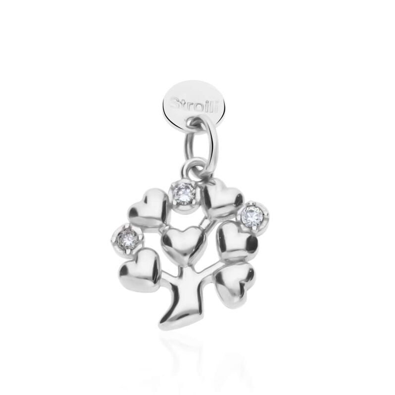 Pendente Love Beats Argento Rodiato Cubic Zirconia - Spannringe Damen | OROVIVO
