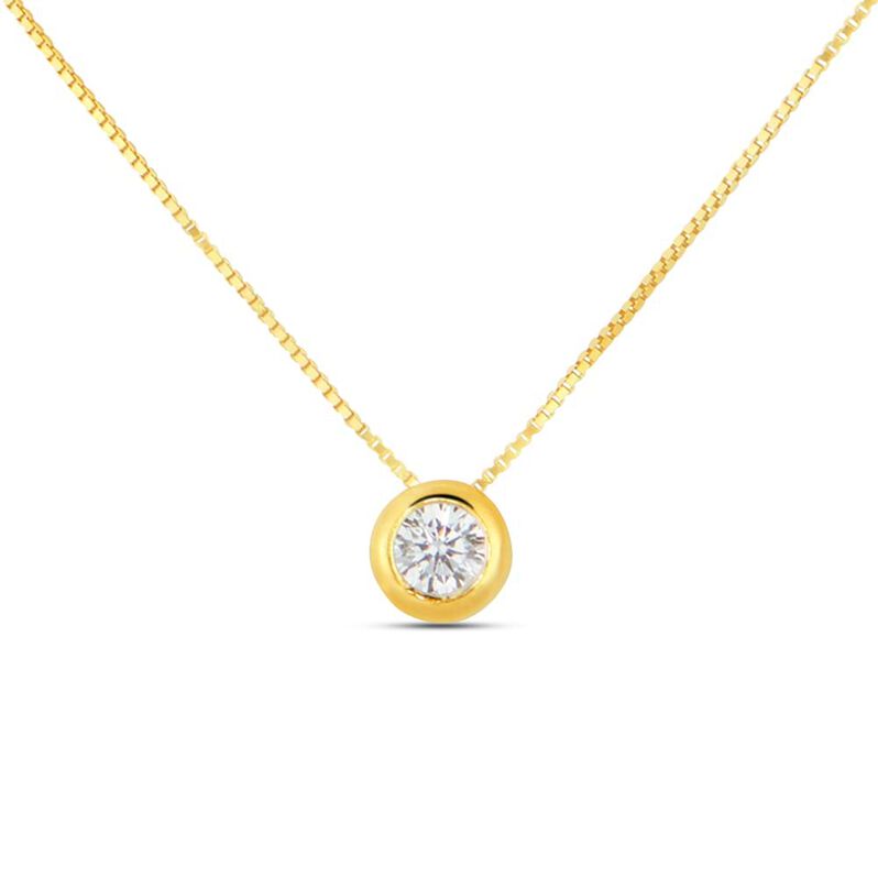 Collana Punto Luce Claire Oro Giallo Cubic Zirconia - Spannringe Damen | OROVIVO