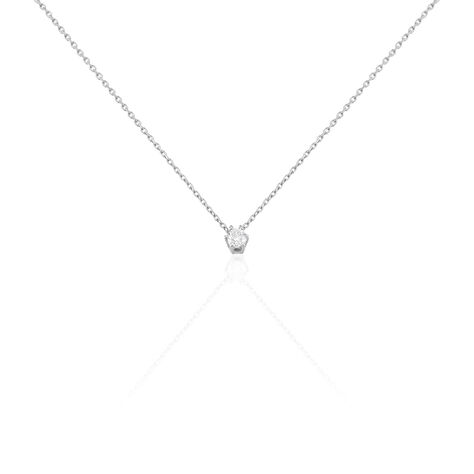 ROME Damen Collier Weißgold 750 (18 Karat) Diamant Weiß 0,2 ct - Halsketten  | OROVIVO