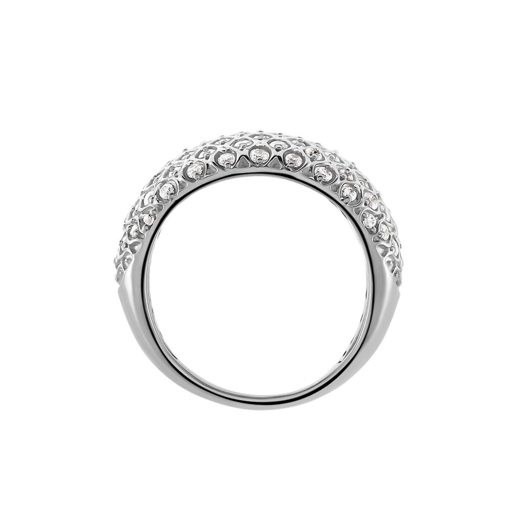 PAVINA Damen Ring Silber Silber 925 Zirkonia Wei&szlig; 0,17 ct B 4,3 mm