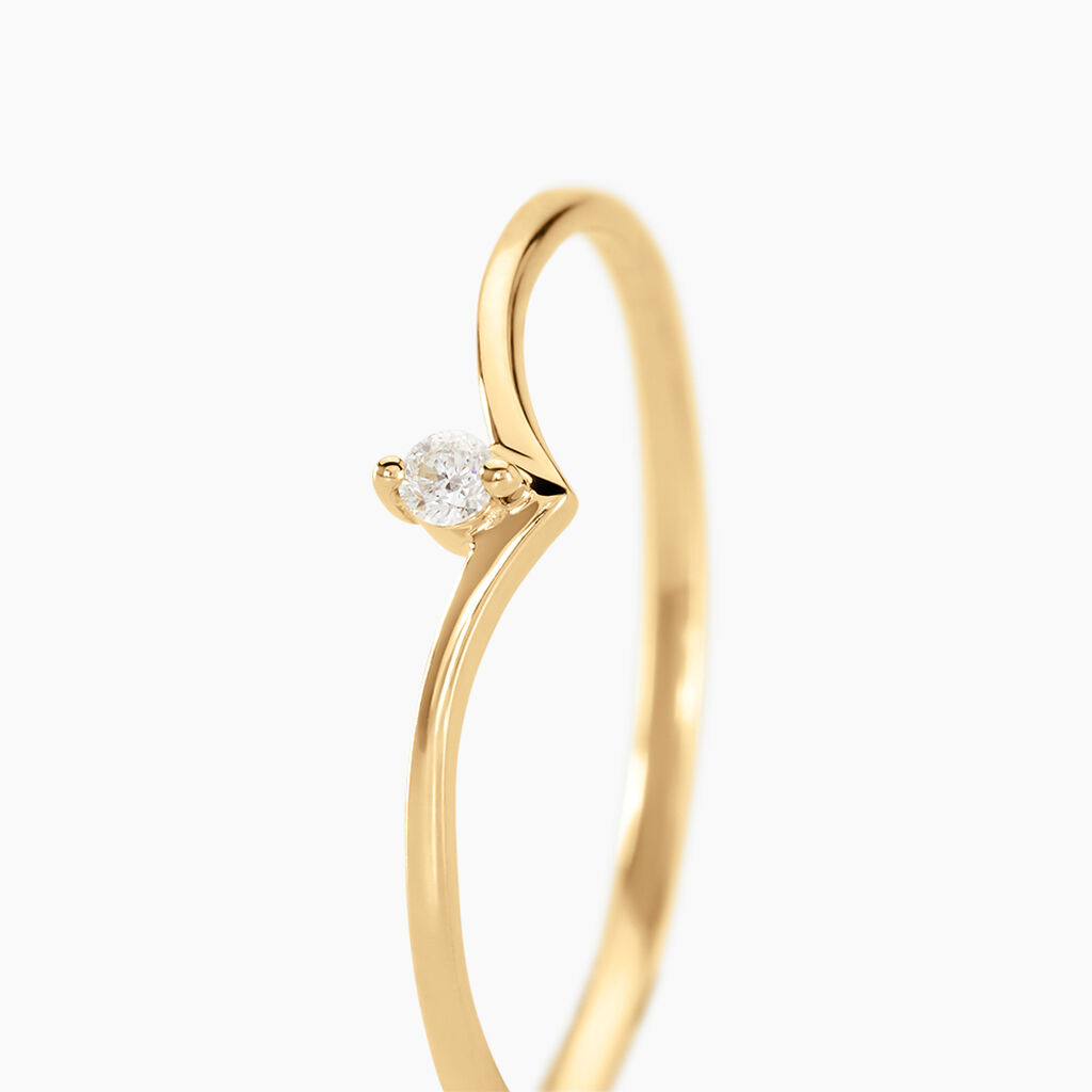 Bague Maye Or Jaune Aile De Mouette - Spannringe Damen | OROVIVO