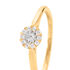 ALLYSON Damen Ring Gold 585 (14 Karat) Diamant Wei&szlig; 0,020 ct Kreis