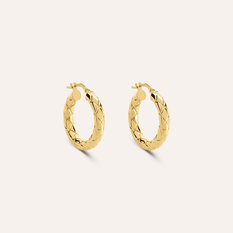 Orecchini A Cerchio Toujours Oro Giallo - Spannringe Damen | OROVIVO