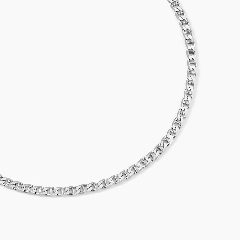 Collier Argent Rhodie Piato Marine - Spannringe Herren | OROVIVO