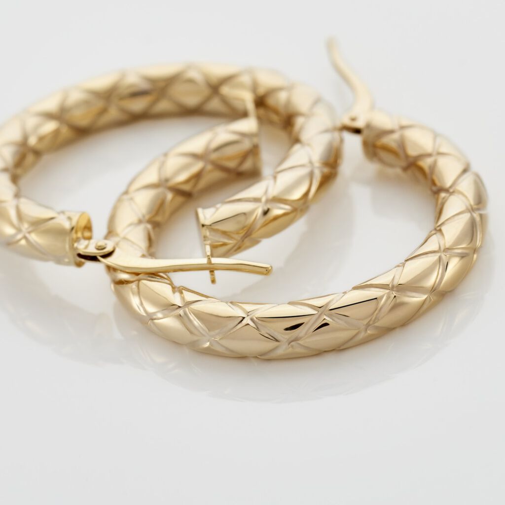 Damen Creolen Gold 375 Ruxandra - Creolen Damen | OROVIVO