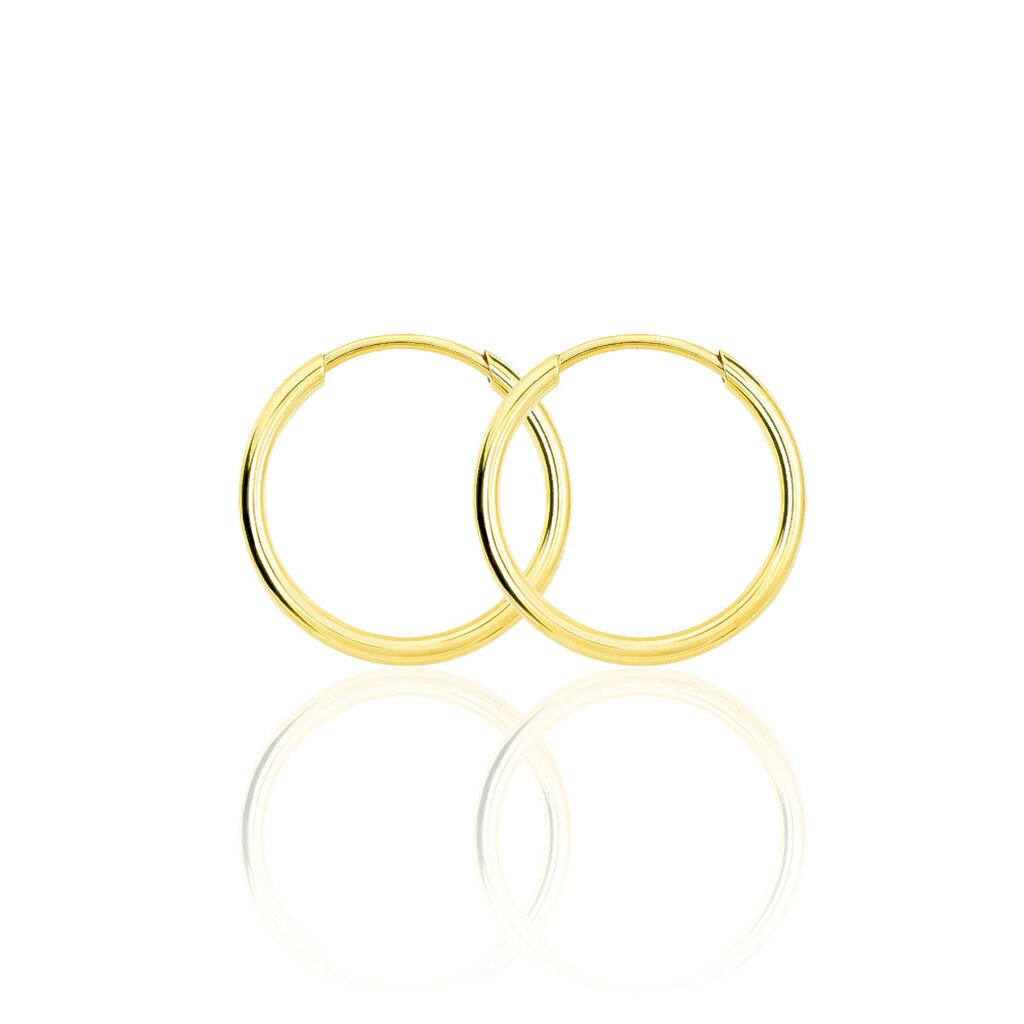 SMILLA FLEXIBEL 2 Damen Creolen Gold 375 (9 Karat) B 1,2 mm