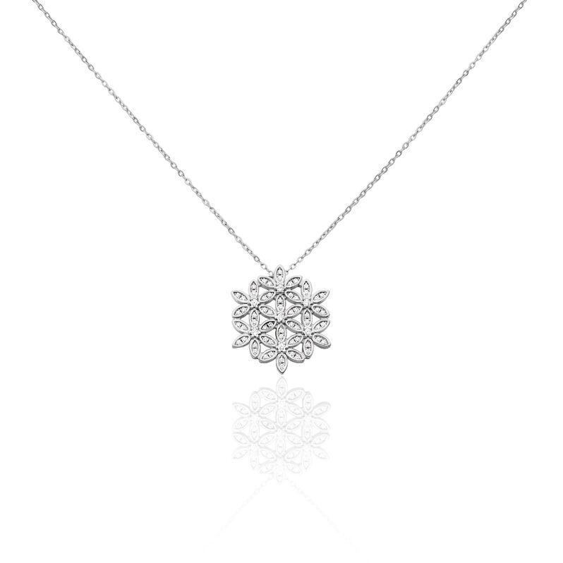 Kette Silber Rhodiniert Emanuela Bouquet - Spannringe Damen | OROVIVO