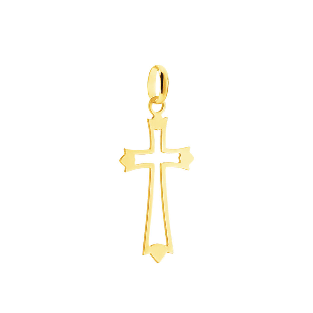 Pendentif Alyssa Croix Or Jaune - Spannringe Familie | OROVIVO