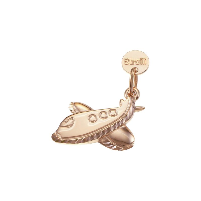 Charm in argento rosato diamantato - Spannringe Damen | OROVIVO