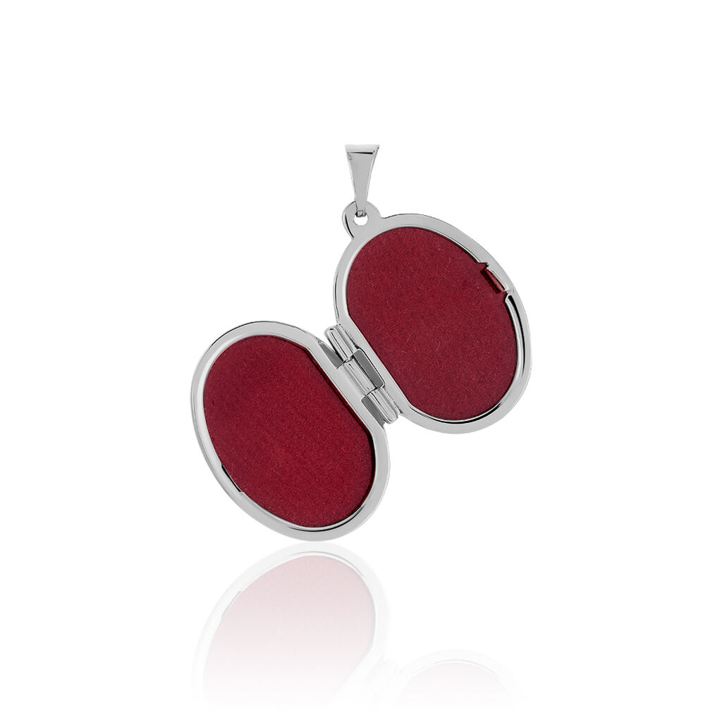 Anhänger Silber 925 Zirkonia Medaillon - Anhänger mit Gravur Damen | OROVIVO